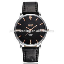 Chine fournisseur de haute qualité ultra mince montre homme cuir